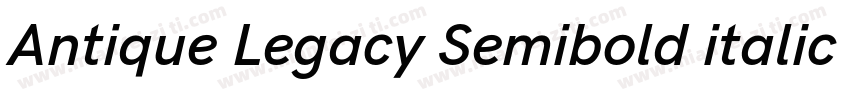 Antique Legacy Semibold italic字体转换